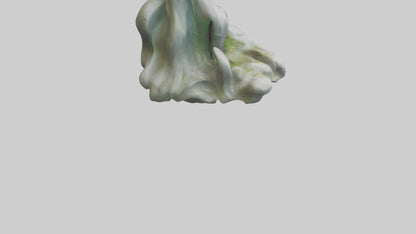 Organic Cascade statue model 3D model