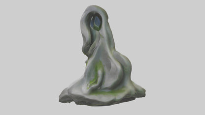 Organic Cascade statue model 3D model