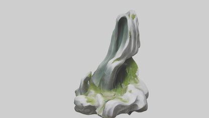 Organic Cascade statue model 3D model