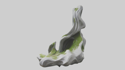 Organic Cascade statue model 3D model