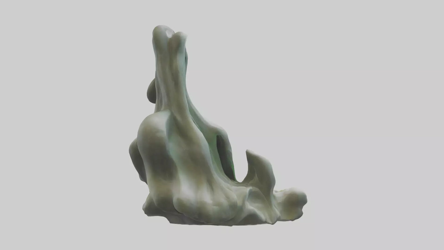 Organic Cascade statue model 3D model
