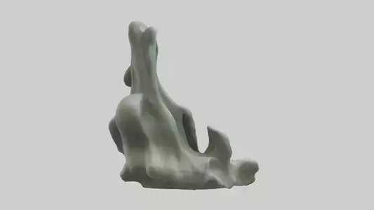 Organic Cascade statue model 3D model