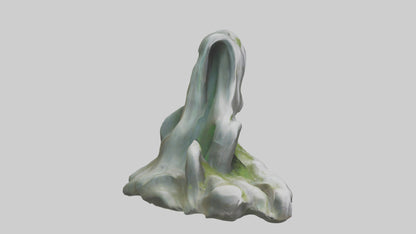 Organic Cascade statue model 3D model