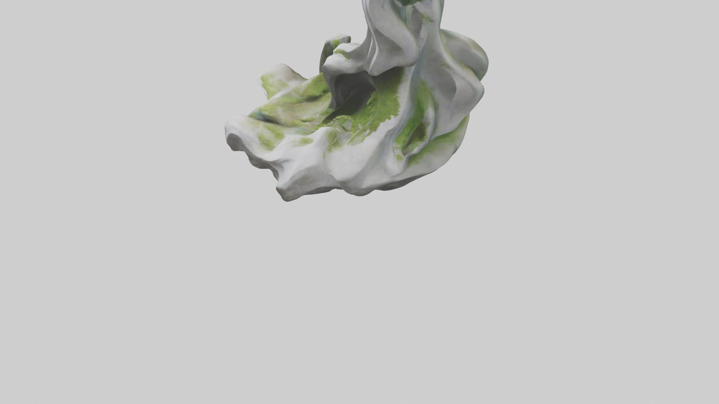 Organic Cascade statue model 3D model