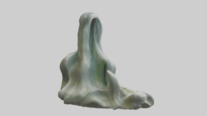 Organic Cascade statue model 3D model