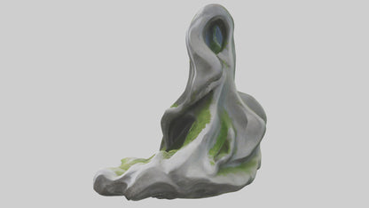 Organic Cascade statue model 3D model