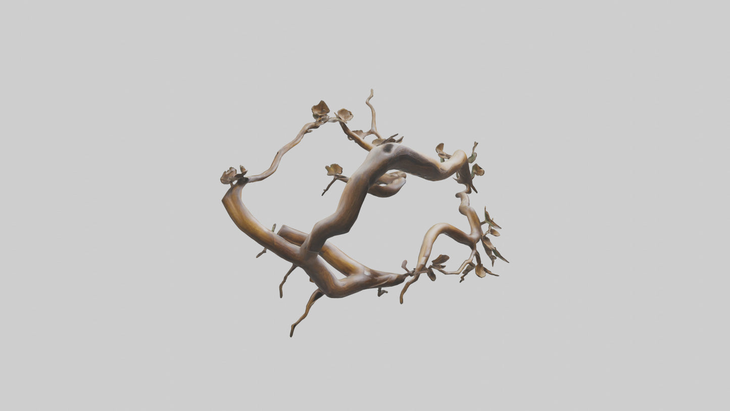 Organic Flow Branch Sculpture model 3D model