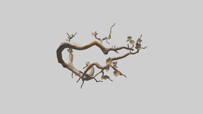 Organic Flow Branch Sculpture model 3D model