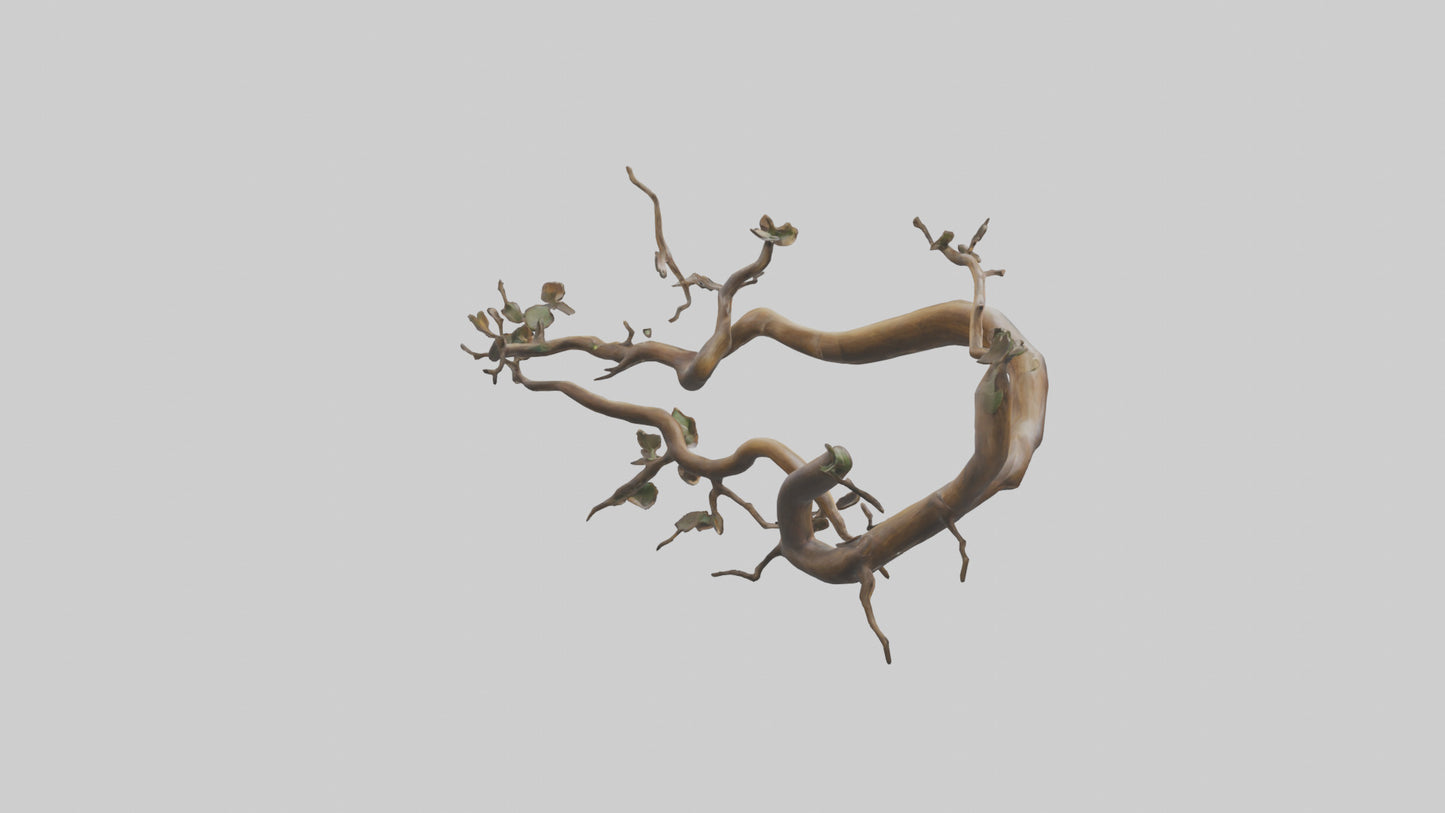 Organic Flow Branch Sculpture model 3D model