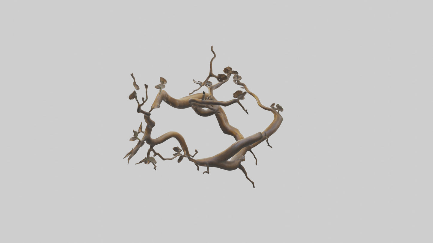 Organic Flow Branch Sculpture model 3D model