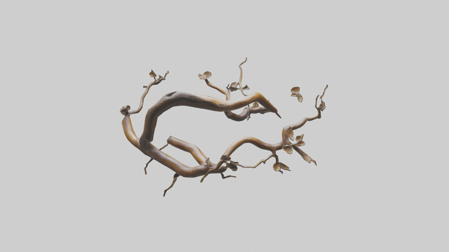 Organic Flow Branch Sculpture model 3D model