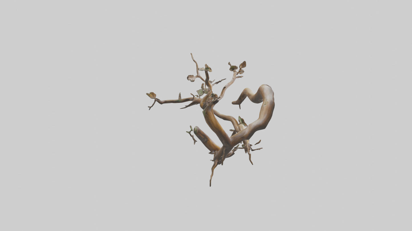 Organic Flow Branch Sculpture model 3D model