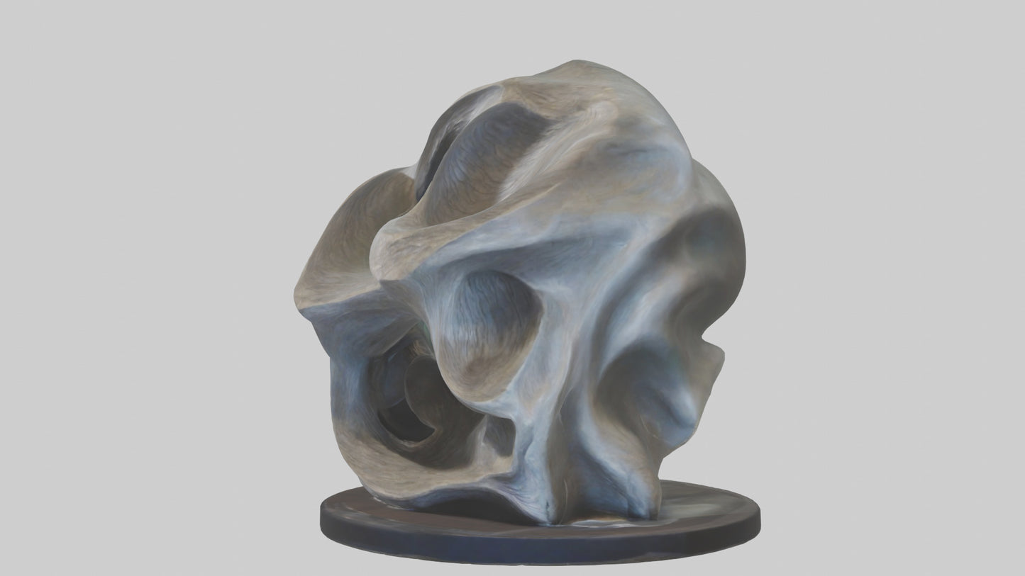 Organic Flow statue model 2 3D model