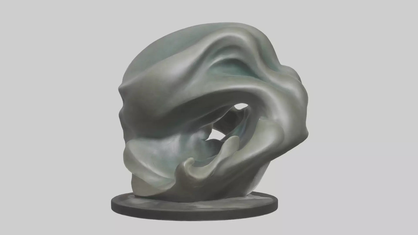 Organic Flow statue model 2 3D model