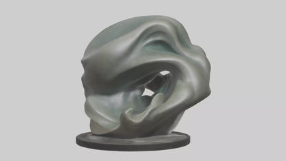 Organic Flow statue model 2 3D model