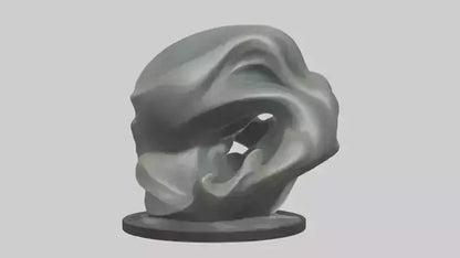 Organic Flow statue model 2 3D model