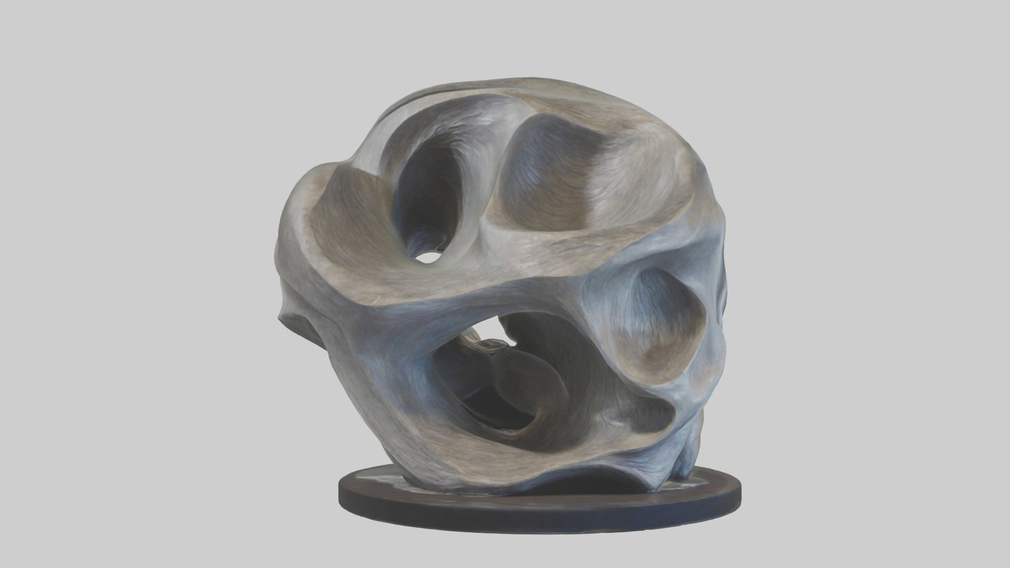 Organic Flow statue model 2 3D model