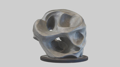 Organic Flow statue model 2 3D model