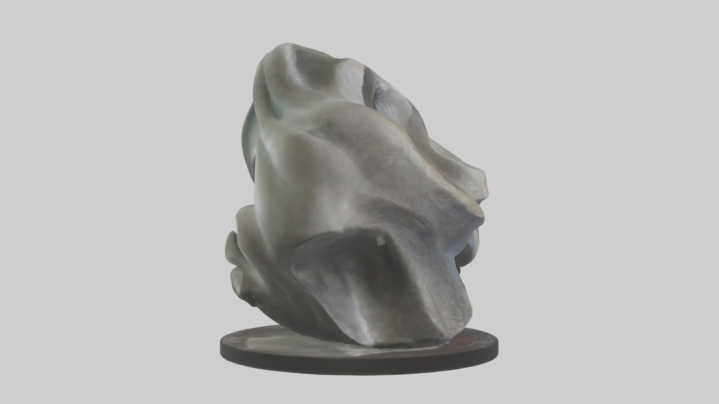 Organic Flow statue model 2 3D model