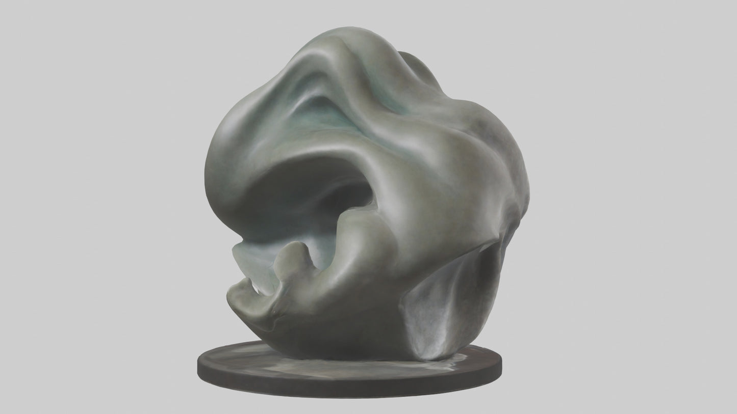 Organic Flow statue model 2 3D model