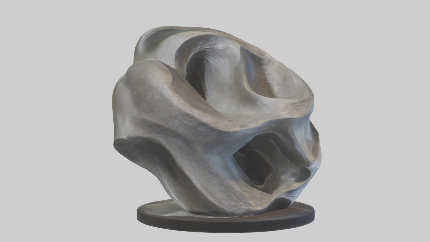 Organic Flow statue model 2 3D model