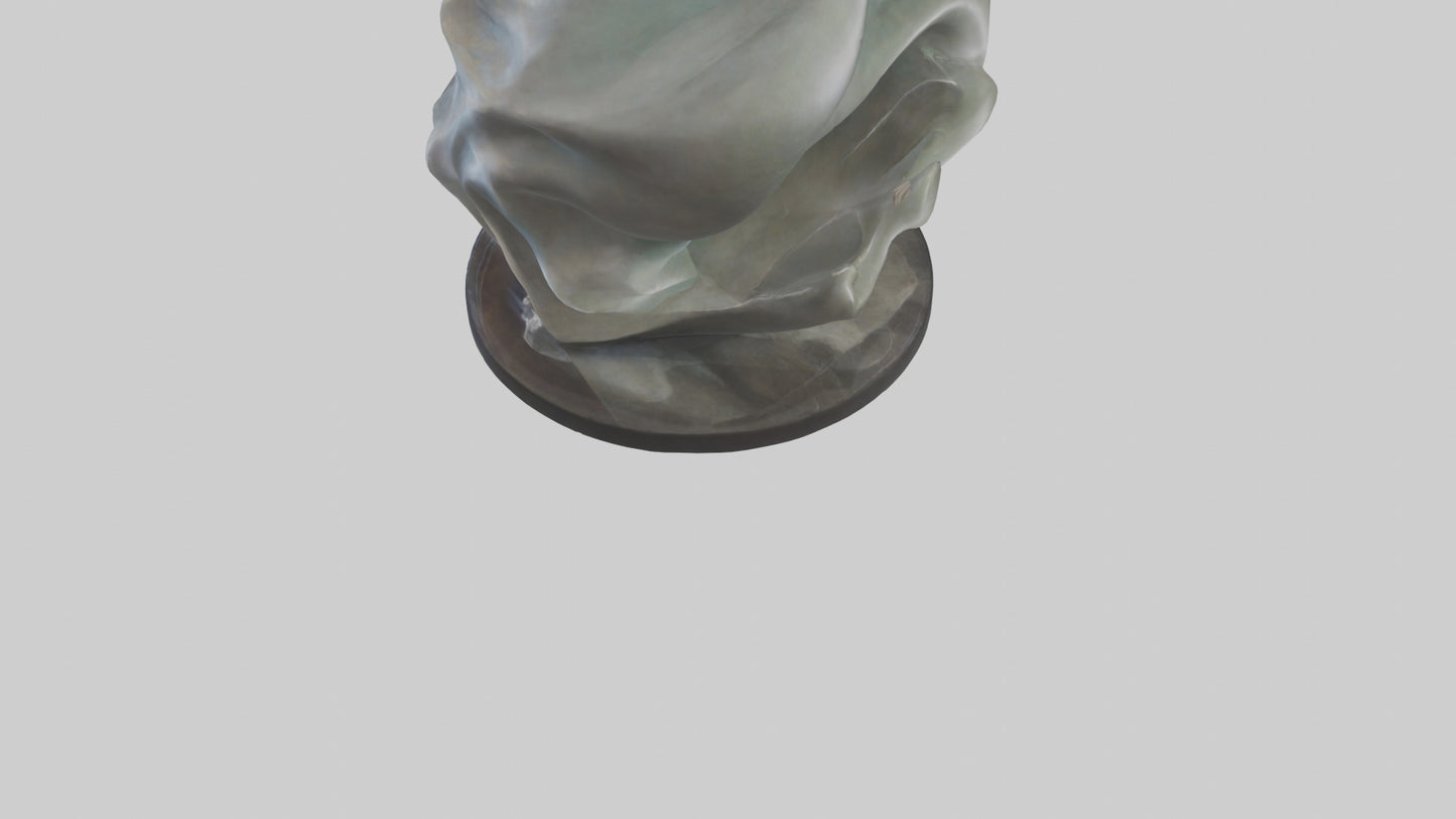 Organic Flow statue model 2 3D model