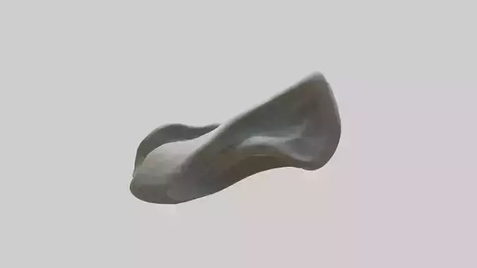 Organic Flow statue model VR / AR / low-poly