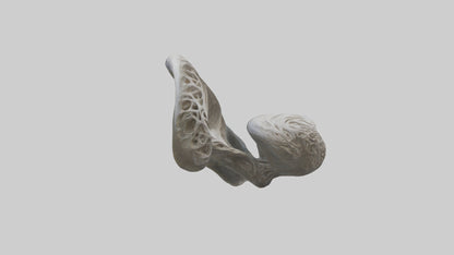 Organic Flow statue model VR / AR / low-poly