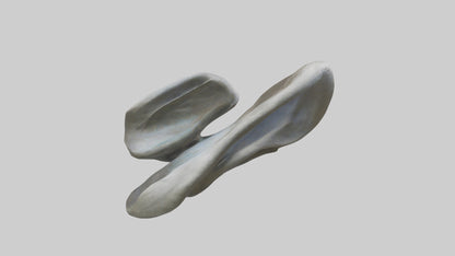 Organic Flow statue model VR / AR / low-poly