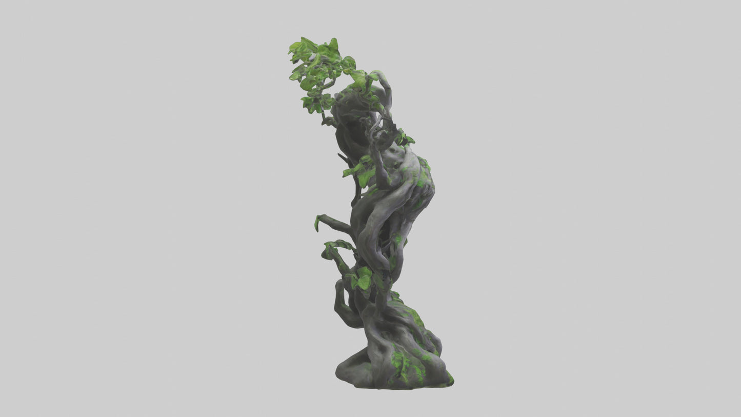 Organic Growth Tangle statue model 3D model