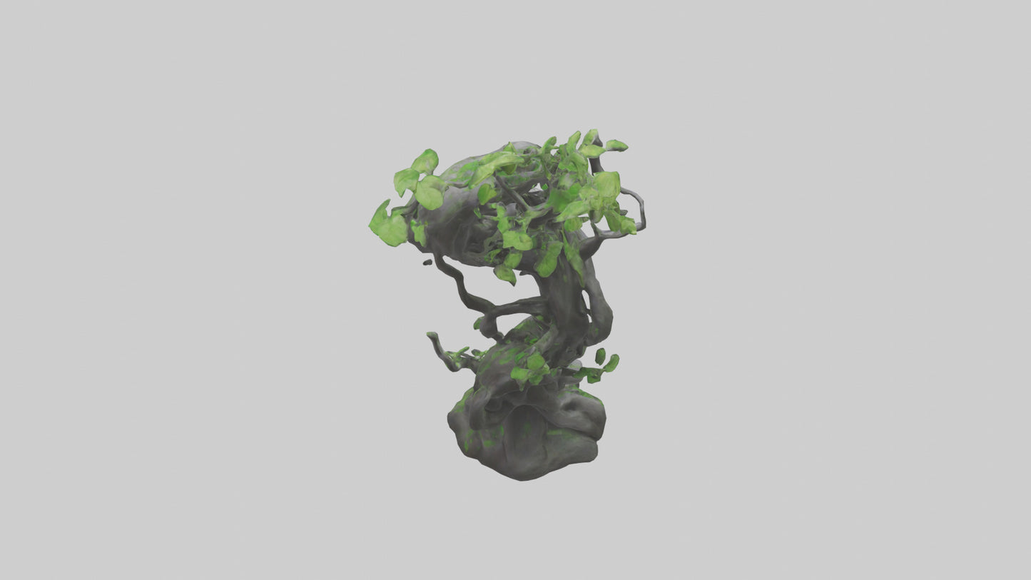 Organic Growth Tangle statue model 3D model