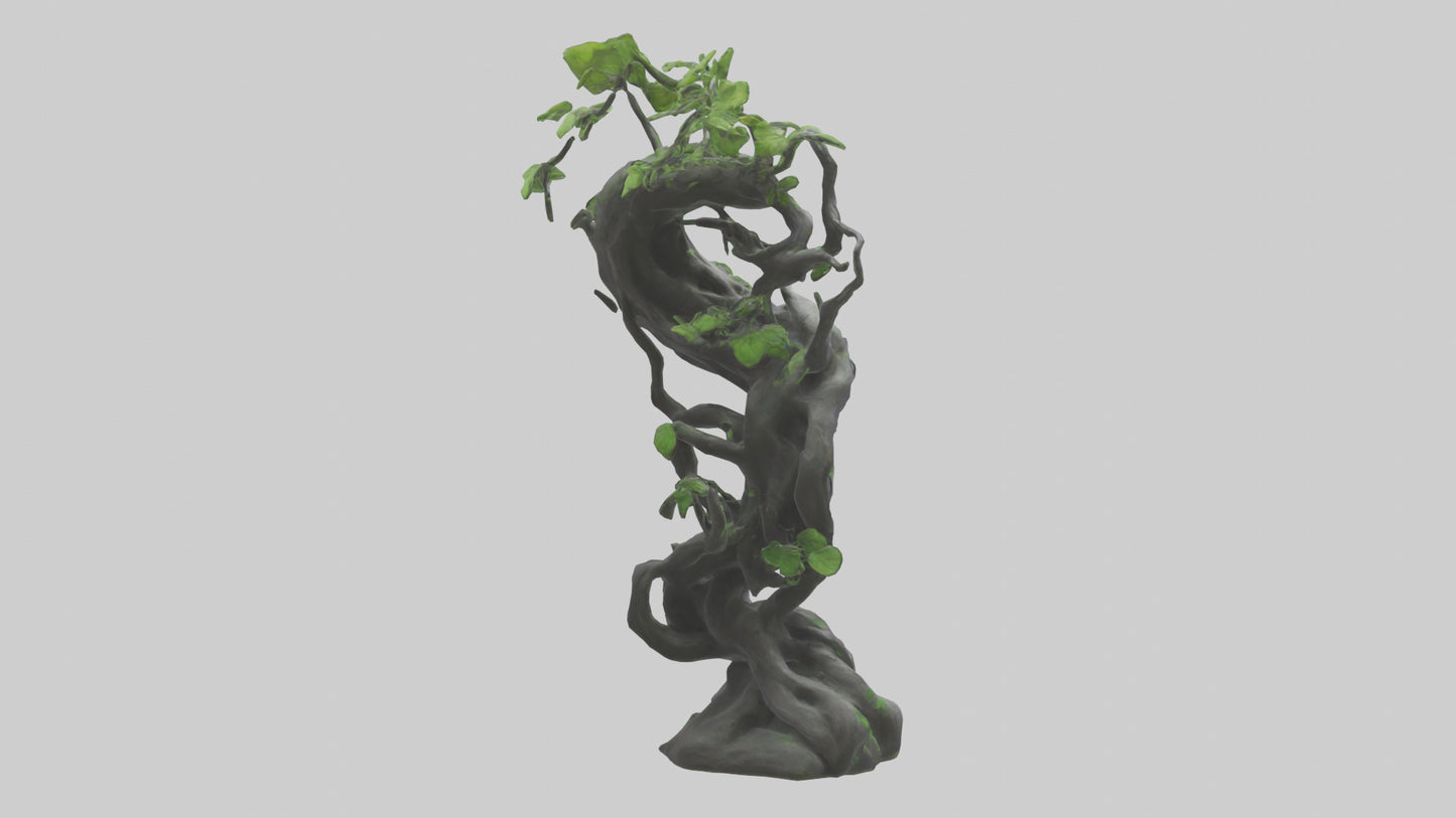 Organic Growth Tangle statue model 3D model