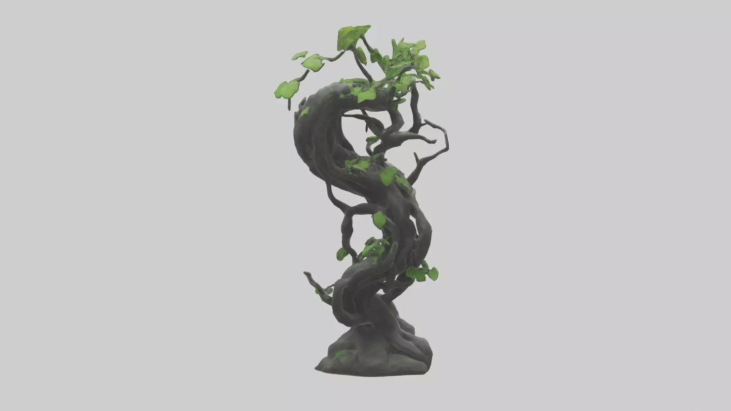 Organic Growth Tangle statue model 3D model