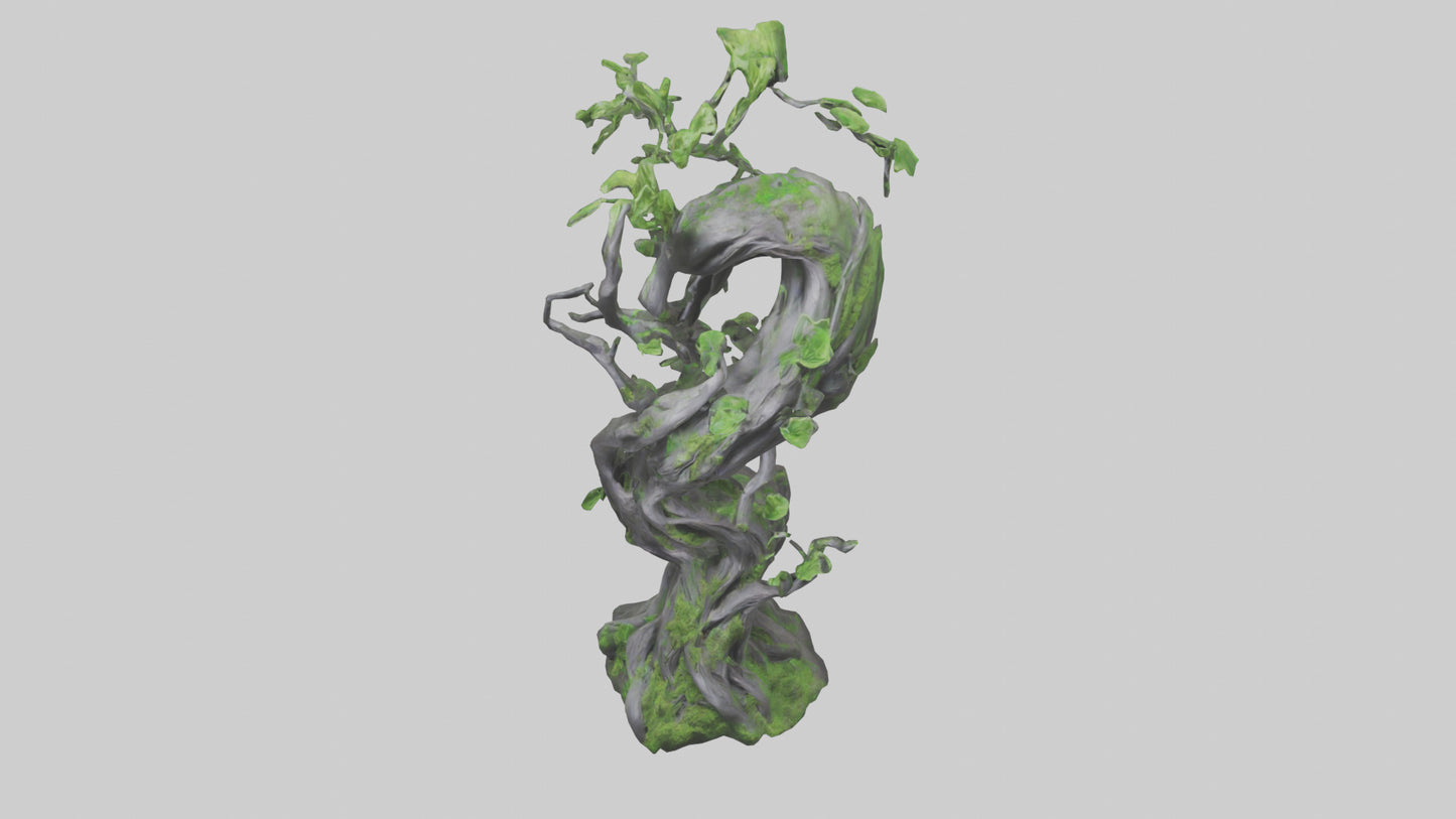 Organic Growth Tangle statue model 3D model