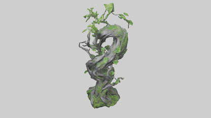Organic Growth Tangle statue model 3D model