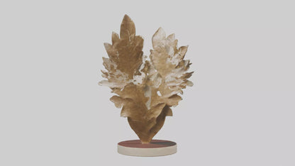 Organic Leaf Pattern Sculpture model 3D model