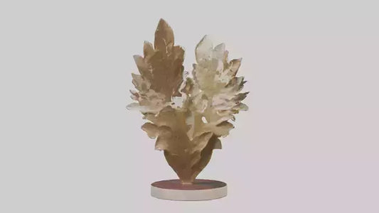 Organic Leaf Pattern Sculpture model 3D model