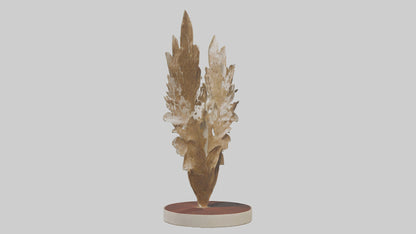 Organic Leaf Pattern Sculpture model 3D model