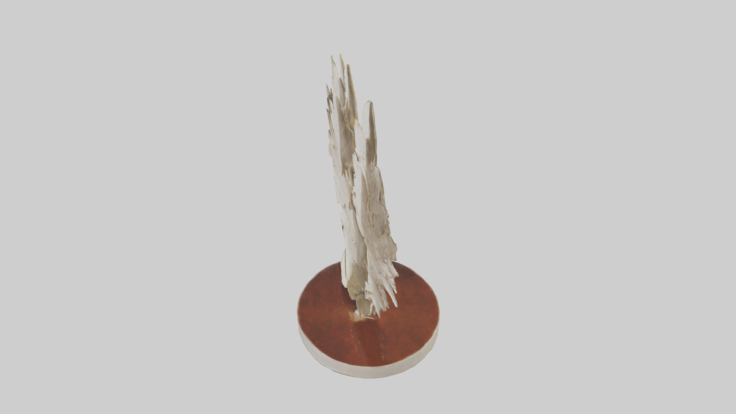 Organic Leaf Pattern Sculpture model 3D model