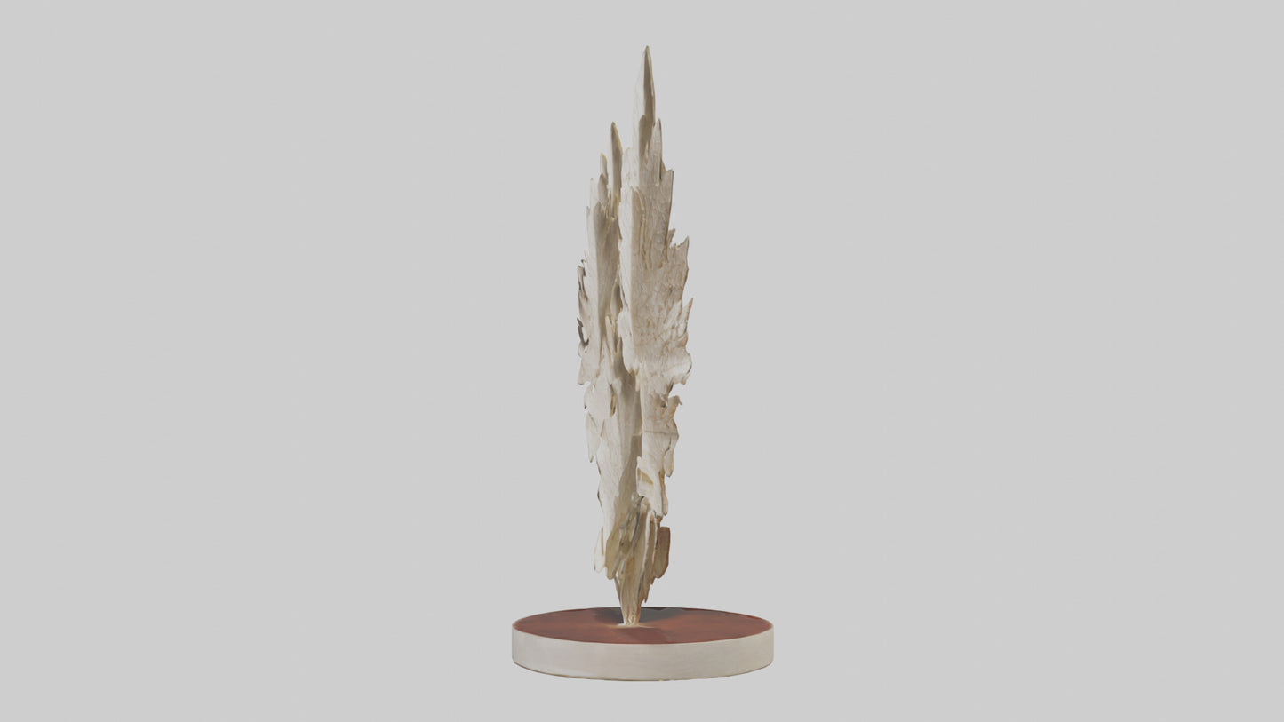 Organic Leaf Pattern Sculpture model 3D model