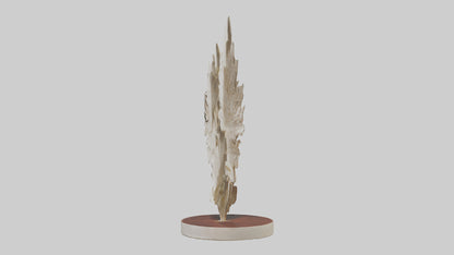 Organic Leaf Pattern Sculpture model 3D model