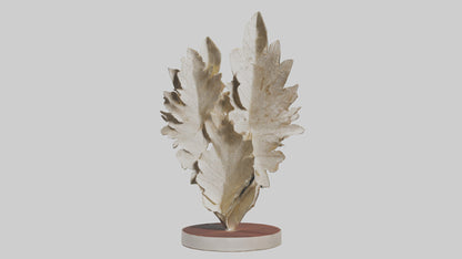 Organic Leaf Pattern Sculpture model 3D model