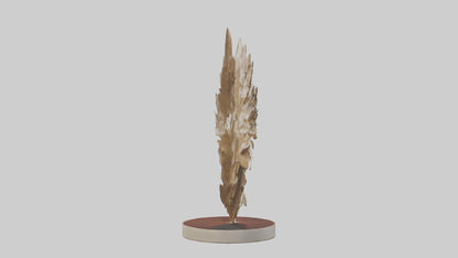 Organic Leaf Pattern Sculpture model 3D model