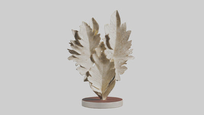 Organic Leaf Pattern Sculpture model 3D model