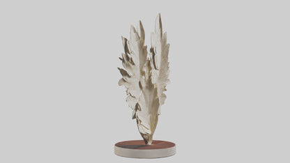 Organic Leaf Pattern Sculpture model 3D model