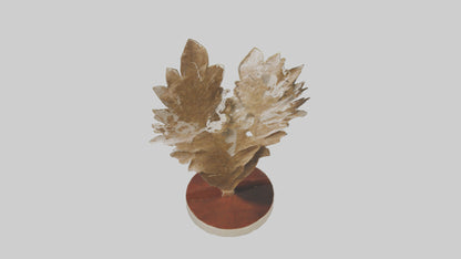 Organic Leaf Pattern Sculpture model 3D model