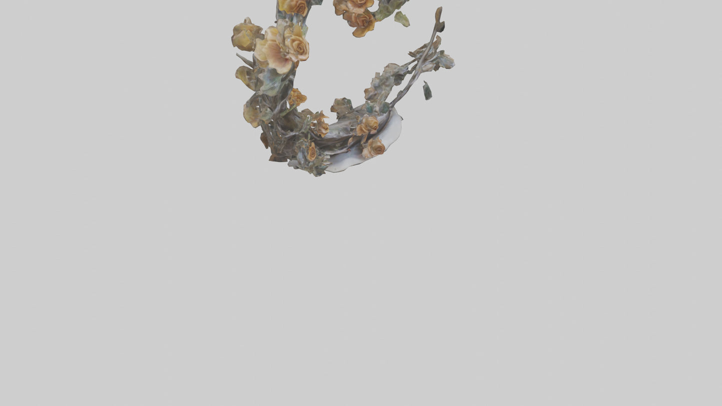 Organic Life Spiral statue model 3D model