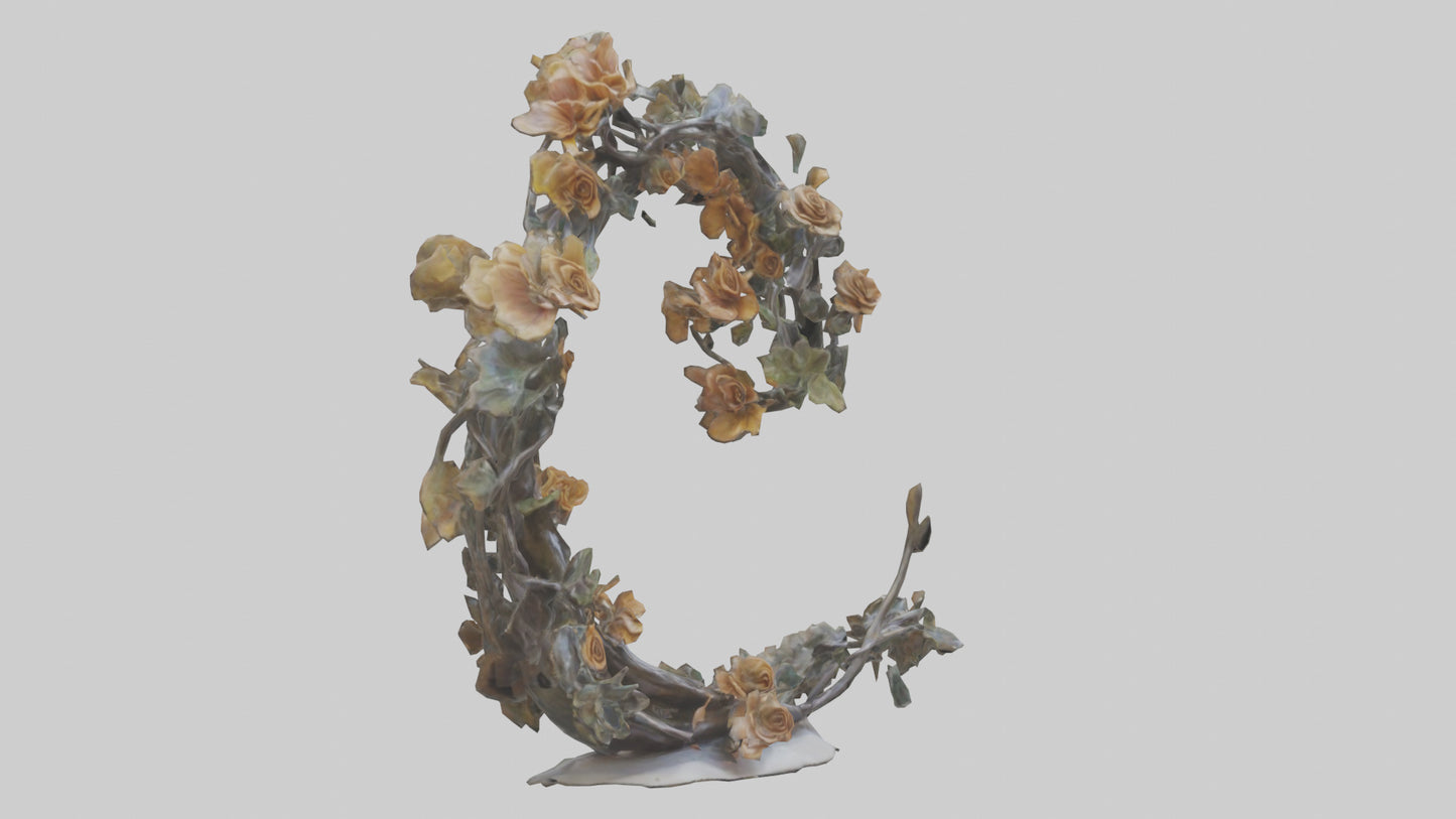 Organic Life Spiral statue model 3D model