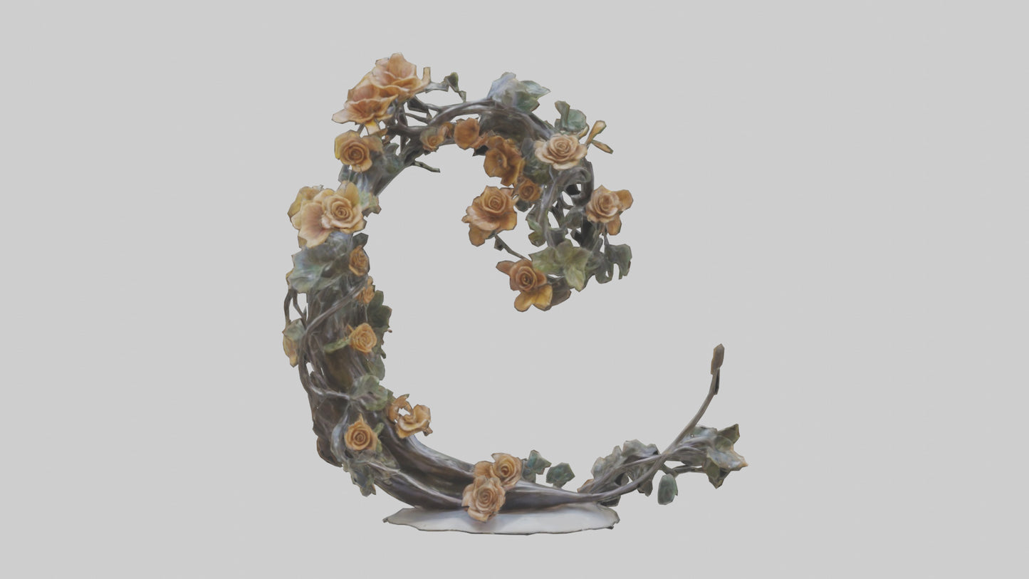 Organic Life Spiral statue model 3D model