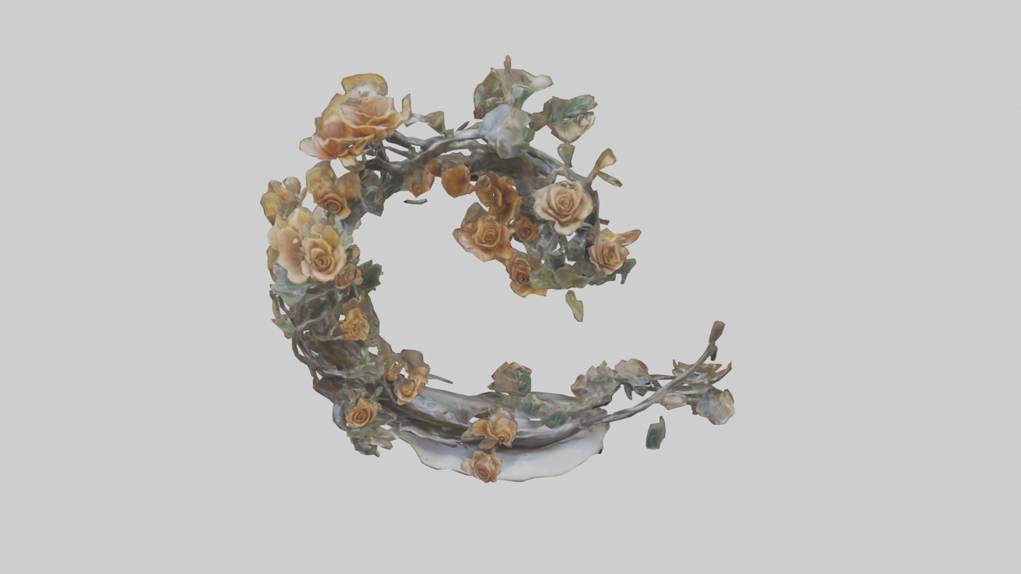 Organic Life Spiral statue model 3D model